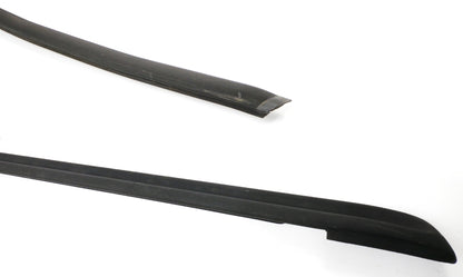 Roof Gutter Trim Seals Drip Moldings 85-92 VW Jetta MK2 - 167 853 705 A / 706 A