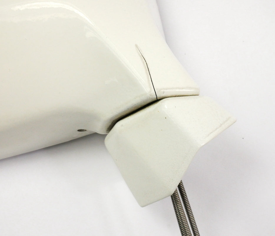 RH Side View Exterior Door Mirror 80-93 VW Cabriolet Convertible Mk1 White