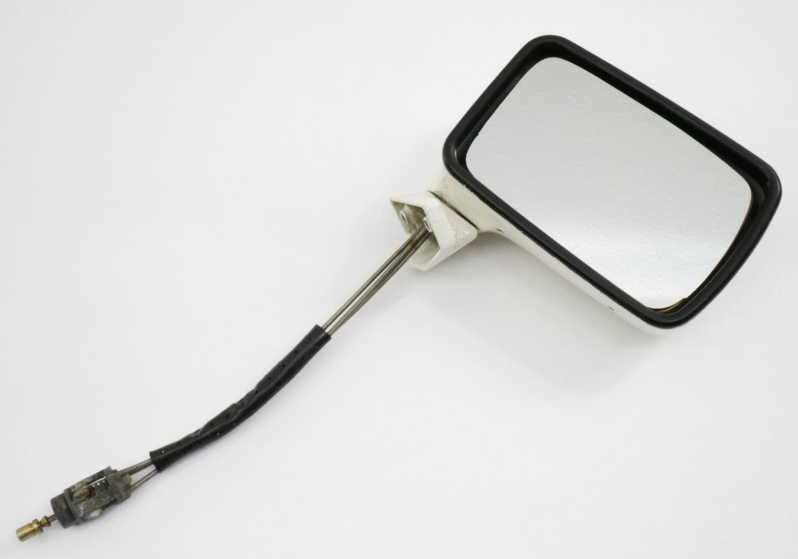RH Side View Exterior Door Mirror 80-93 VW Cabriolet Convertible Mk1 White