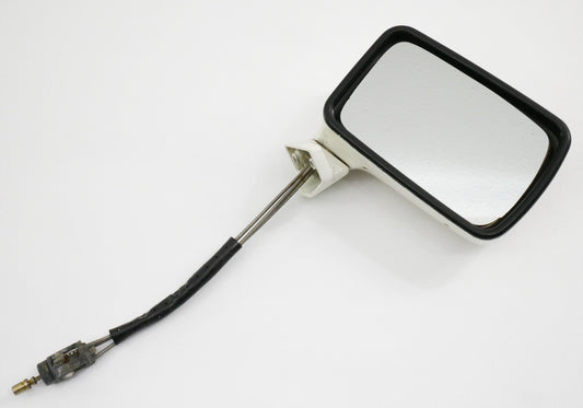 RH Side View Exterior Door Mirror 80-93 VW Cabriolet Convertible Mk1 White