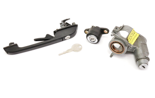Ignition Key Handle Trunk Lock Set 80-93 VW Cabriolet Rabbit Convertible MK1