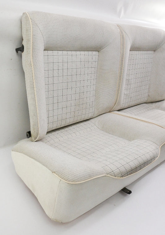 Rear Back Seat 85-93 VW Cabriolet Convertible MK1 White - Genuine