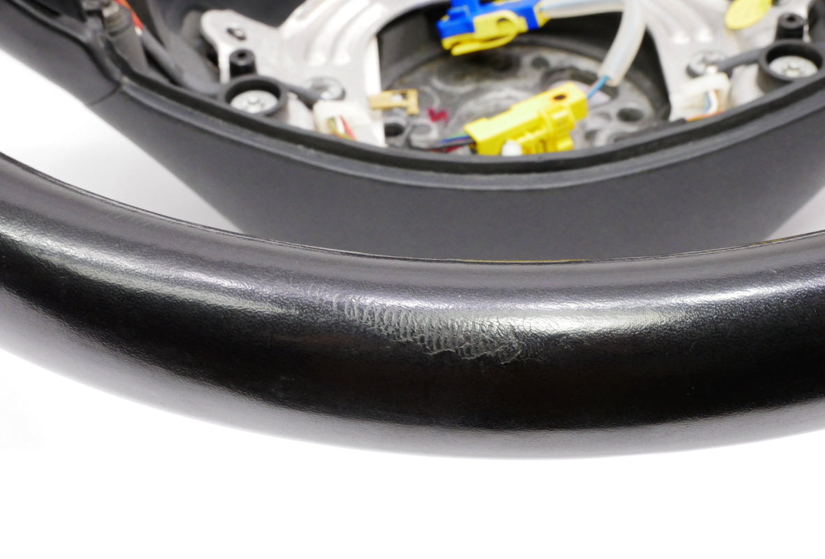 Sports Steering Wheel 3 Spoke 02-05 Audi A4 S4 B6 Black Leather - 8E0 419 091 AH