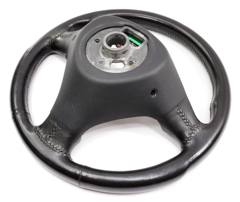 Sports Steering Wheel 3 Spoke 02-05 Audi A4 S4 B6 Black Leather - 8E0 419 091 AH