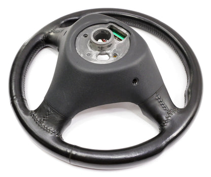 Sports Steering Wheel 3 Spoke 02-05 Audi A4 S4 B6 Black Leather - 8E0 419 091 AH