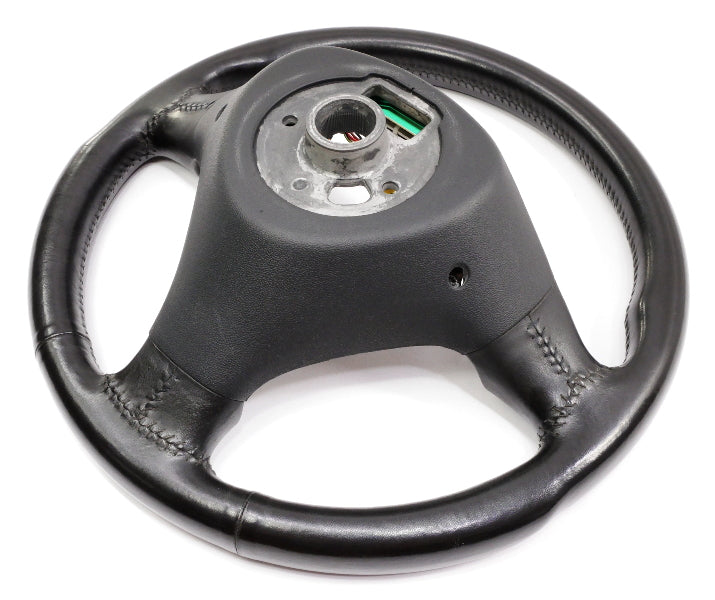 Sports Steering Wheel 3 Spoke 02-05 Audi A4 S4 B6 Black Leather - 8E0 419 091 AH