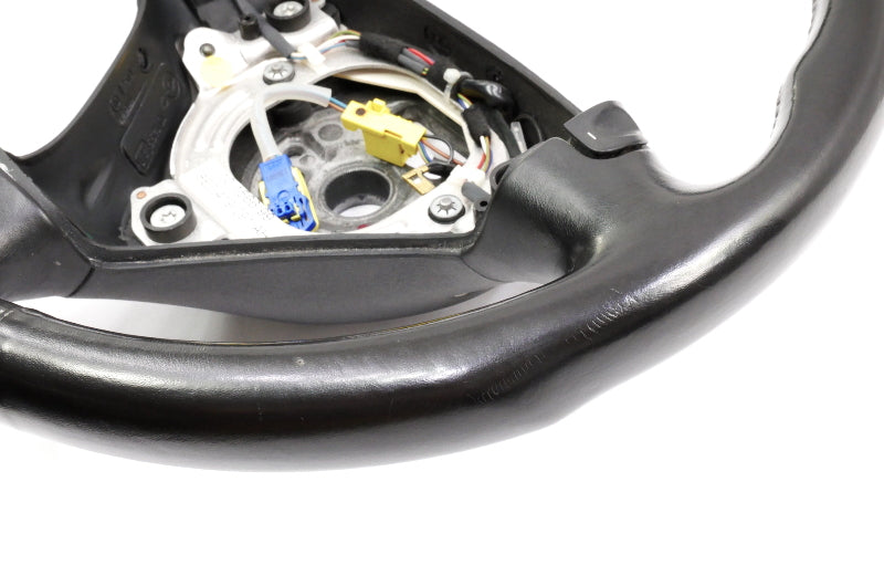 Sports Steering Wheel 3 Spoke 02-05 Audi A4 S4 B6 Black Leather - 8E0 419 091 AH