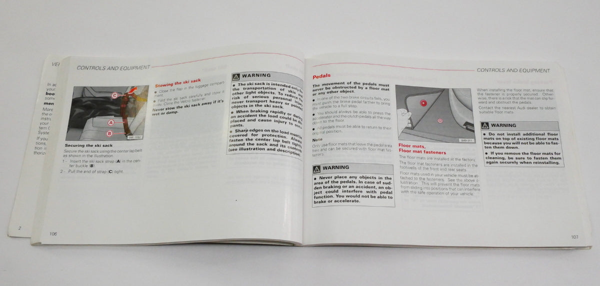 Owners Manual Book Booklet 02 2002 Audi A4 B6 - Genuine