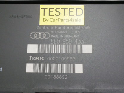 CCM Comfort Control Module Computer 2002 Audi A4 B6 ~ Genuine ~ 8E0 959 433 T