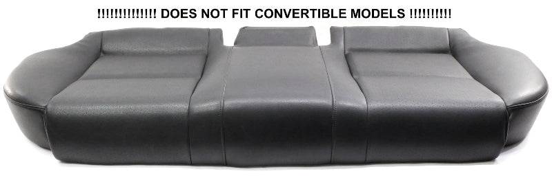 Heated Rear Seat Bench Lower Cushion 02-08 Audi A4 B6 B7 SEDAN ~ Dark Grey Vinyl