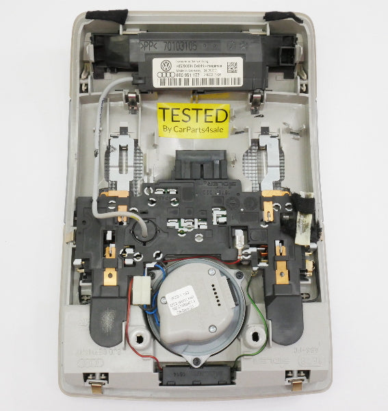 Dome Map Light Sunroof Switch 02-05 Audi A4 B6 Platin Hell Grey - 8E0 947 135 F