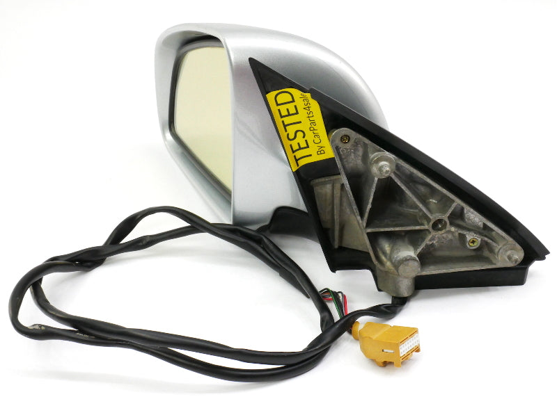 LH Side View Exterior Door Mirror 02-08 Audi A4 B6 B7 LY7W Light Silver Genuine