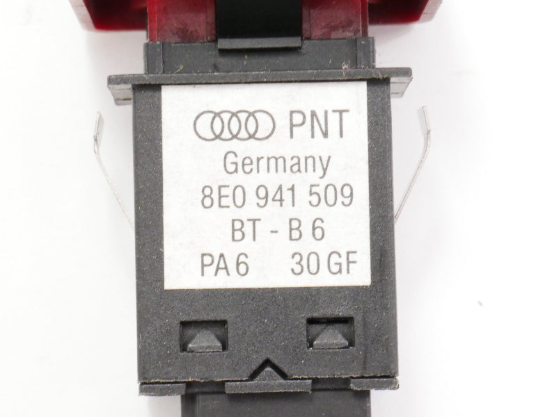 Hazard Flashers Switch Dash Button 02-08 Audi A4 S4 B6 B7 Genuine 8E0 941 509
