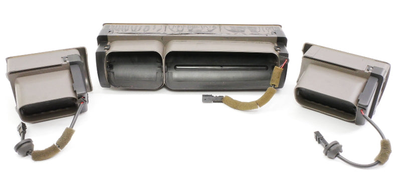 Dash Air Vent Set 99-02 Audi A4 S4 B5 Grey Genuine - 8D1 820 901 A / 951 / 902 B