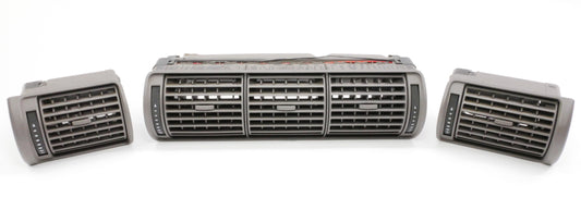 Dash Air Vent Set 99-02 Audi A4 S4 B5 Grey Genuine - 8D1 820 901 A / 951 / 902 B