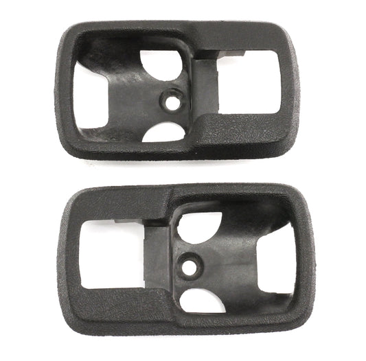 2x Black Interior Door Handle Trim Surround VW Rabbit MK1 Vanagon - 171 837 235