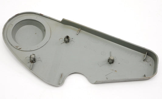 LH Outer Seat Hinge Side Trim VW 75-84 Rabbit GTI MK1 - Grey - OE 171 881 477 C