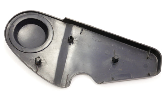 LH Outer Seat Hinge Side Trim VW 75-84 Rabbit GTI MK1 - Blue - OE 171 881 477 C
