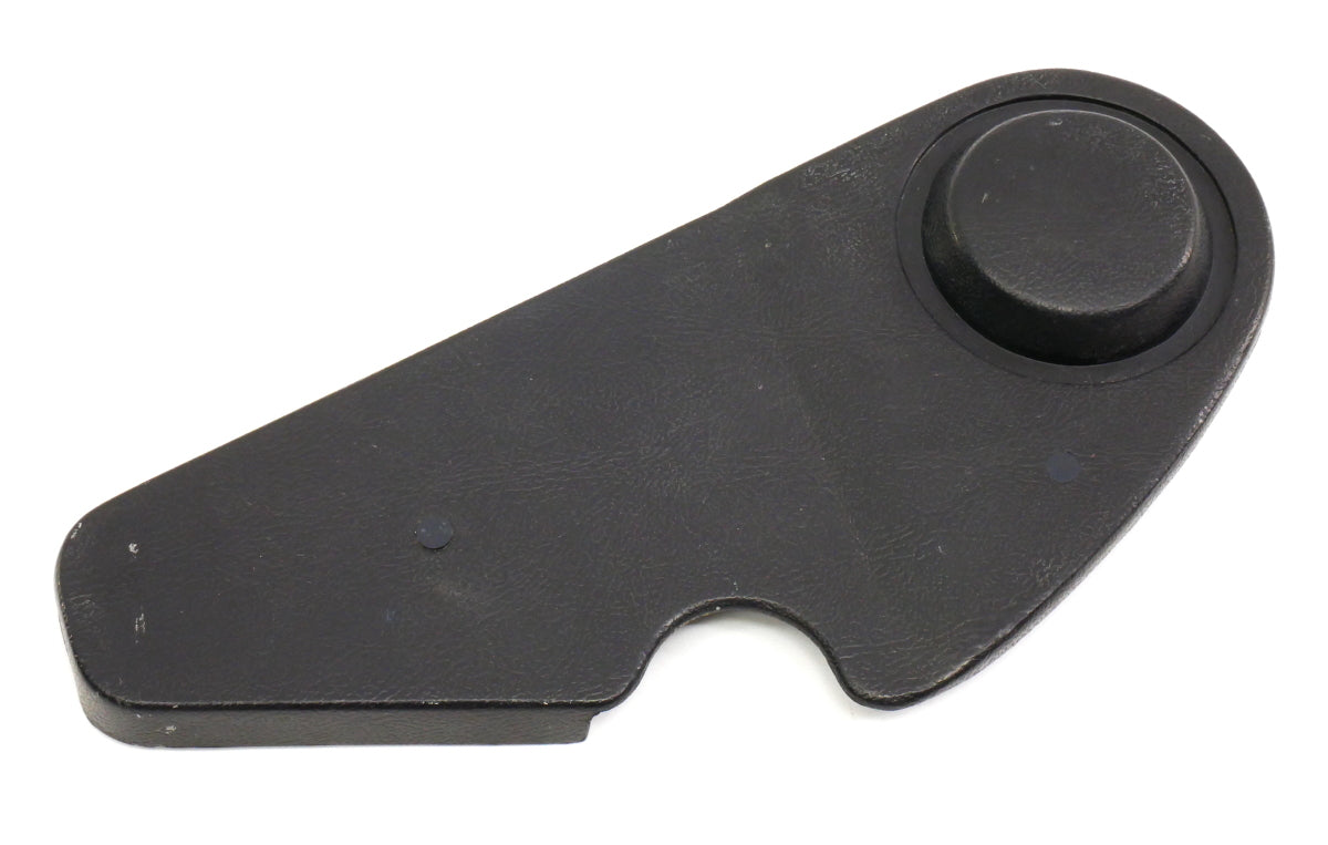 LH Outer Seat Hinge Side Trim VW 75-84 Rabbit GTI MK1 - Blue - OE 171 881 477 C