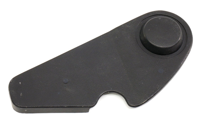 LH Outer Seat Hinge Side Trim VW 75-84 Rabbit GTI MK1 - Blue - OE 171 881 477 C