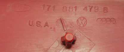 RH Inner Seat Hinge Side Trim VW 75-84 Rabbit GTI Jetta MK1 - Red 171 881 479 B