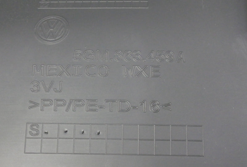 Trunk Hatch Latch Lower Trim Panel 15-21 VW Golf GTI MK7 - Genuine 5GM 863 459 A