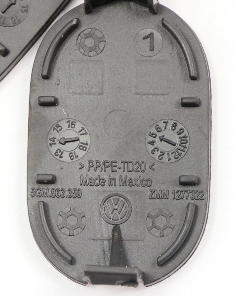 Center Console Screw Caps 15-21 VW Golf GTI Sportwagen Alltrack MK7 5GM 863 359