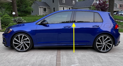 LH Rear Door Window Frame Trim 15-21 VW Golf GTI MK7 - Genuine - 5GM 839 901