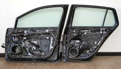 RH Front & Rear Doors 15-17 VW Golf R GTI MK7 - LC9X Deep Black Pearl - Genuine