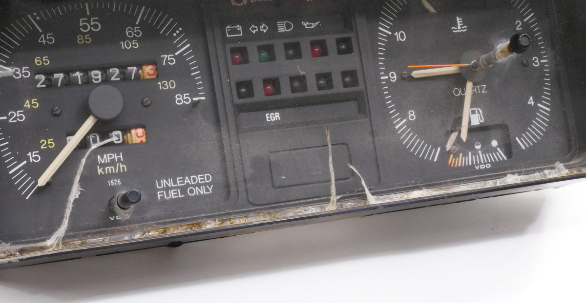 Dash Gauge Instrument Cluster Speedometer 81-84 VW Rabbit MK1 Gas Clock -