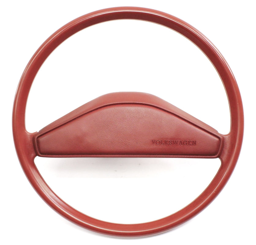 Steering Wheel 81-84 VW Rabbit GTI Pickup Jetta MK1 A1 Red - Genuine