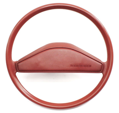 Steering Wheel 81-84 VW Rabbit GTI Pickup Jetta MK1 A1 Red - Genuine