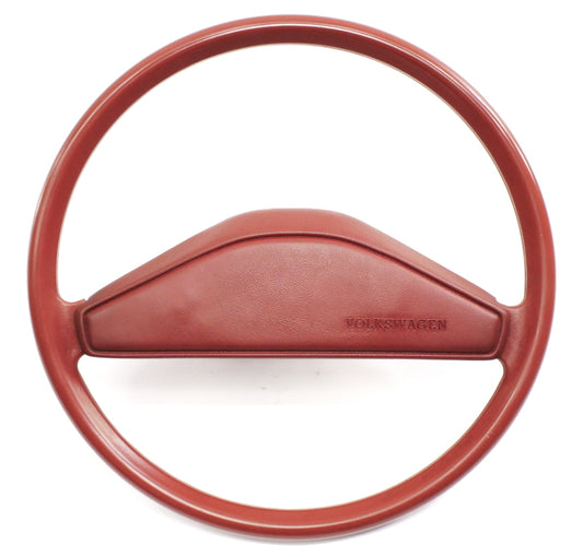 Steering Wheel 81-84 VW Rabbit GTI Pickup Jetta MK1 A1 Red - Genuine