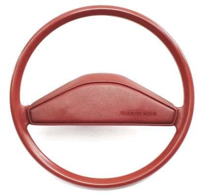 Steering Wheel 81-84 VW Rabbit GTI Pickup Jetta MK1 A1 Red - Genuine