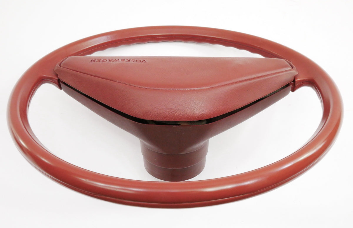 Steering Wheel 81-84 VW Rabbit GTI Pickup Jetta MK1 A1 Red - Genuine