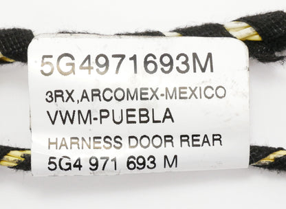 LH Rear Door Wiring Harness 15-16 VW Golf GTI Sportwagen MK7 - 5G4 971 693 M