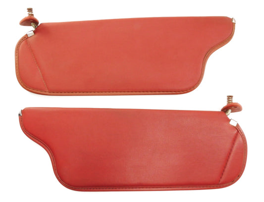 Red Sun Visor Set Sunvisors 81-84 VW Rabbit Pickup Jetta Mk1 - 175 857 551 /552