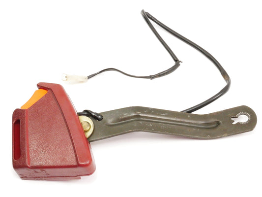 LH Front Seat Belt Receiver Buckle 81-84 VW Rabbit GTI MK1 Red - 171 857 755