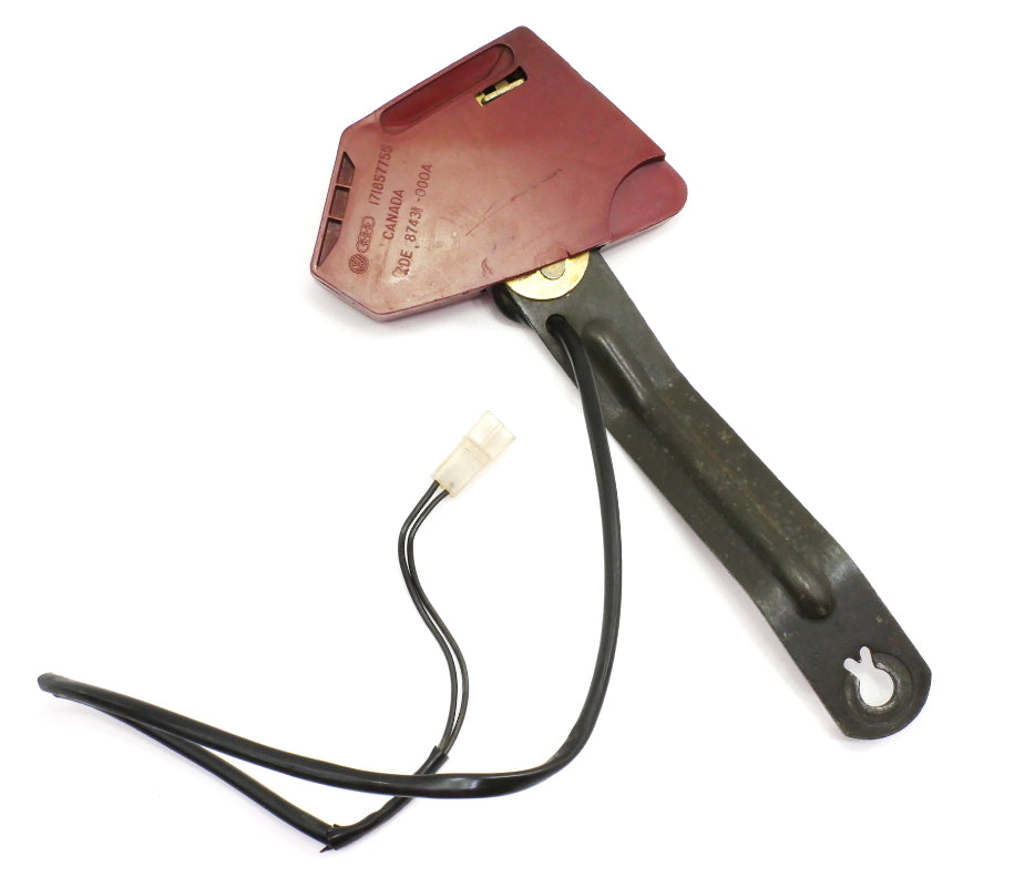 LH Front Seat Belt Receiver Buckle 81-84 VW Rabbit GTI MK1 Red - 171 857 755