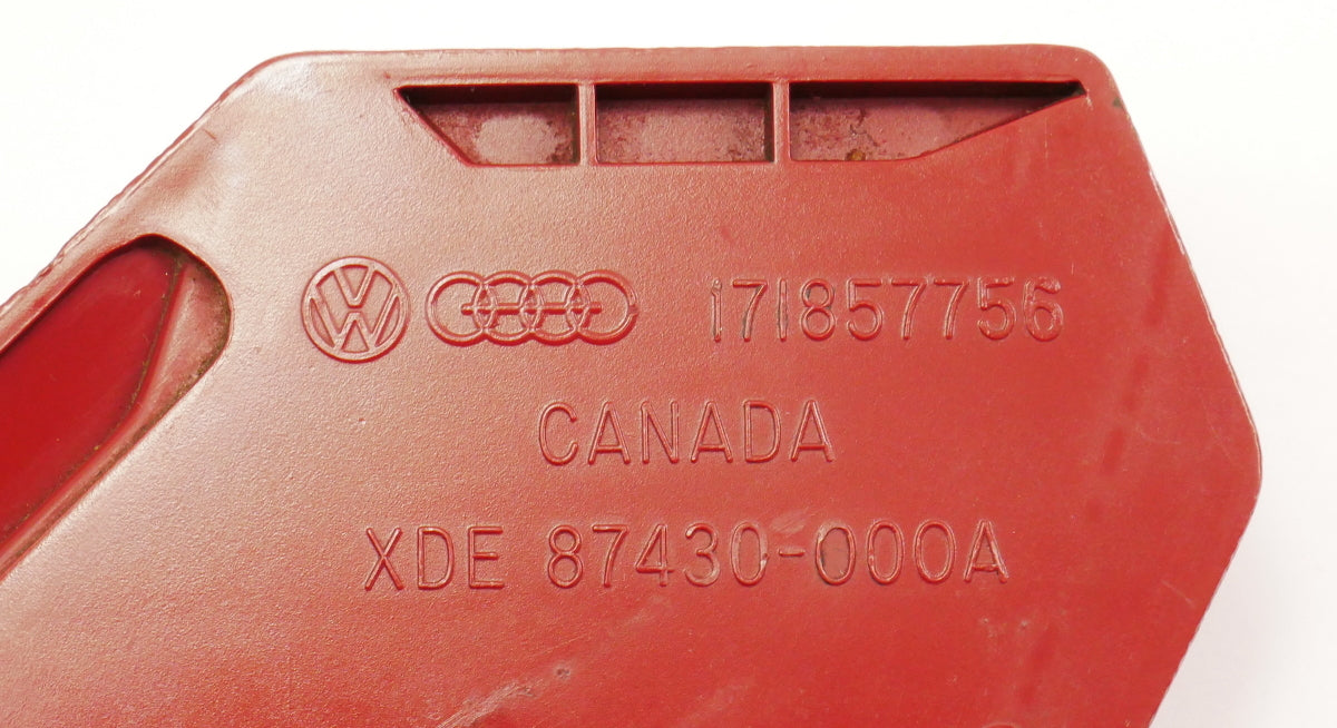 RH Front Seat Belt Receiver Buckle 81-84 VW Rabbit GTI MK1 Red - 171 857 756