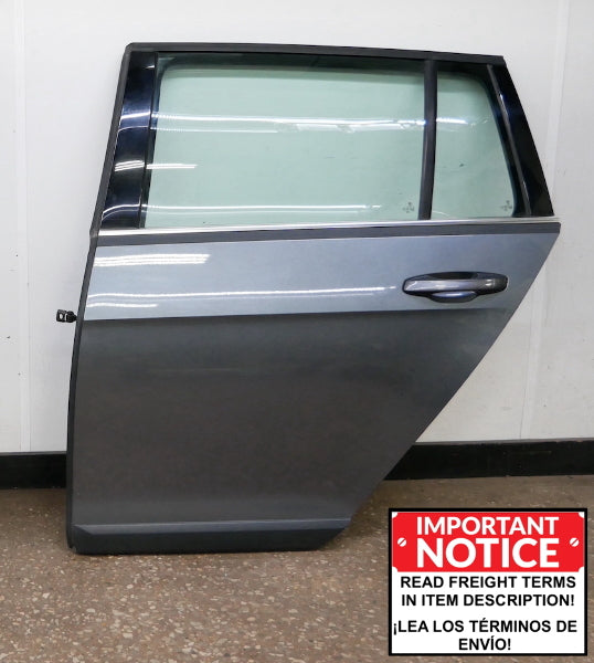 LH Rear Door 2017 VW Golf Alltrack MK7 LD7X Platinum Grey - Genuine