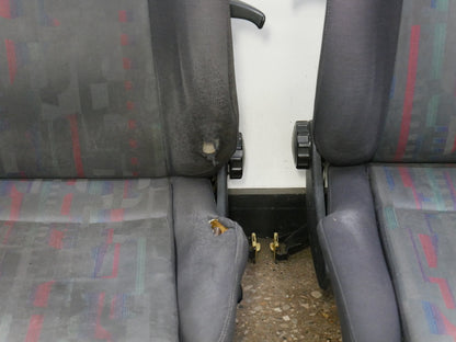 Front Black Leather Sport Seat Set 93-99 VW Jetta GLX GTI Cabrio MK3 - Genuine