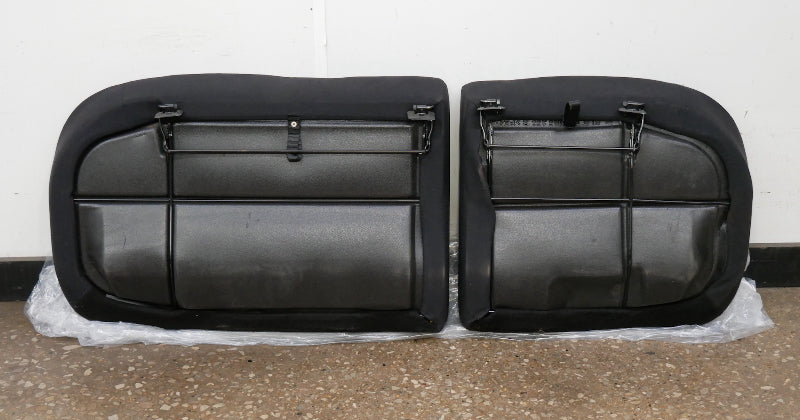 Front Black Leather Sport Seat Set 93-99 VW Jetta GLX GTI Cabrio MK3 - Genuine