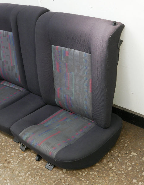 Front Black Leather Sport Seat Set 93-99 VW Jetta GLX GTI Cabrio MK3 - Genuine