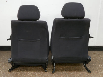 Front Black Leather Sport Seat Set 93-99 VW Jetta GLX GTI Cabrio MK3 - Genuine