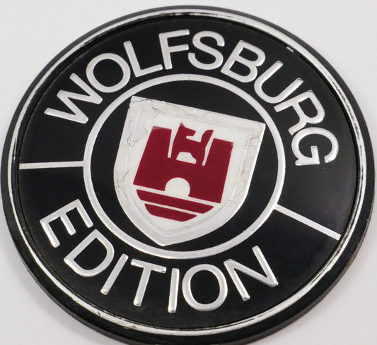 Wolfsburg Fender Emblem Badge VW Cabriolet MK1 Vanagon Jetta Fox - 321 853 675 B