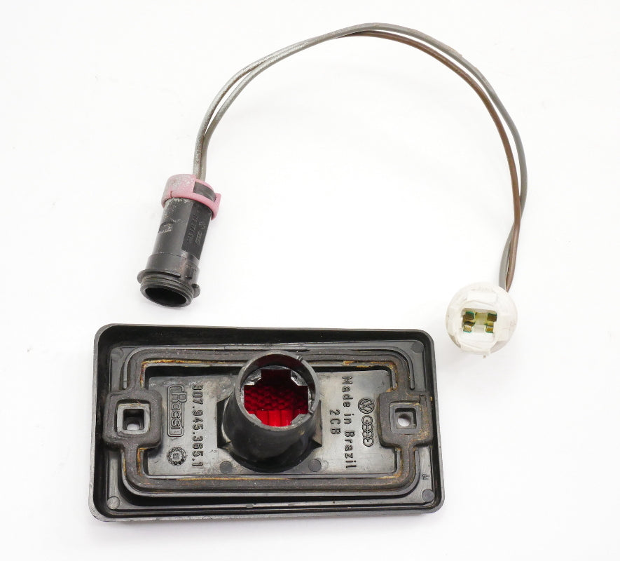 Rear Side Marker Light Lamp Lens & Harness 87-93 VW Fox - Genuine 307 945 365 1