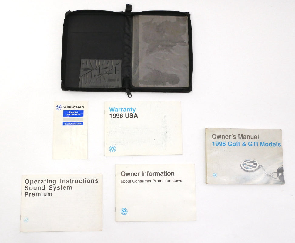 1996 Volkswagen VW Golf GTI MK3 Owners Manual Books - Genuine