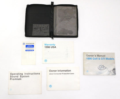 1996 Volkswagen VW Golf GTI MK3 Owners Manual Books - Genuine