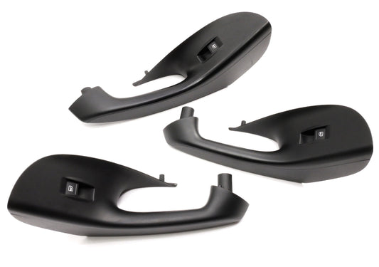 Interior Door Panel Pull Handle Trim & Switch Set 06-10 VW Passat B6 - Genuine